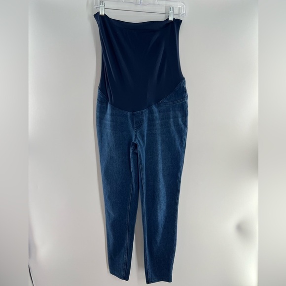 SPANX MAMA ANKLE JEN-ISH LEGGINGS TWILIGHT RINSE JEANS SIZE XL - Picture 9 of 11